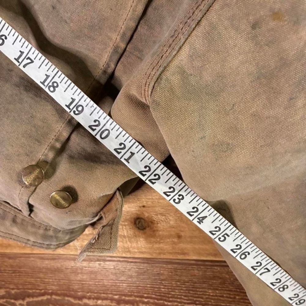 Vintage Y2K Carhartt brown cropped Detroit style work wear jacket - Picture 5 of 5